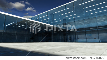 Modern glass wall commercial buildings exterior 93746072