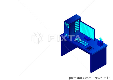 Isometric personal computer Isometric personal computer 93749412