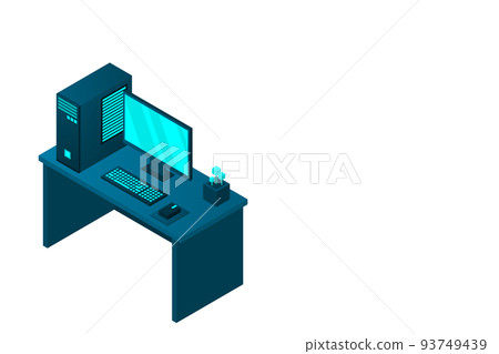 Isometric personal computer 93749439