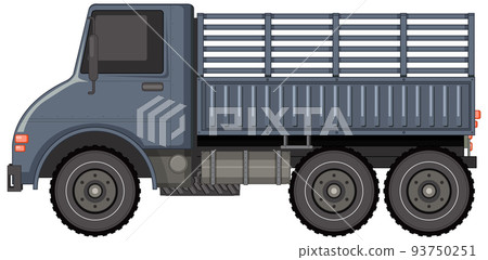 Military vehicle on white background Military vehicle on white background 93750251