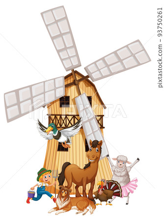 Farming theme with many animals Farming theme with many animals 93750261