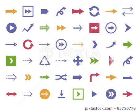 各種圖案的箭頭集 93750776