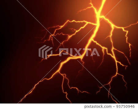 閃電效果背景素材 93750946