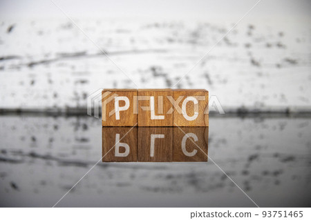 商業形象（IT 術語）正楷字母 PLC 93751465