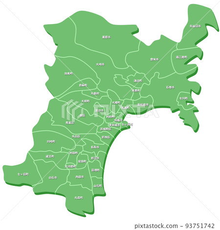 Map of Miyagi Prefecture 93751742