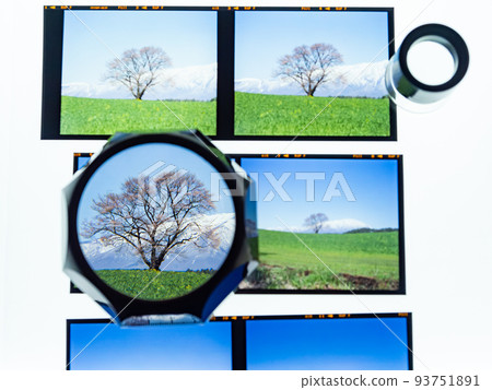 Checking color slide images from the film camera era Checking color slide images from the film camera era 93751891