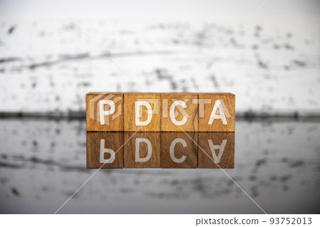 Business image (IT terminology) Block character PDCA 93752013