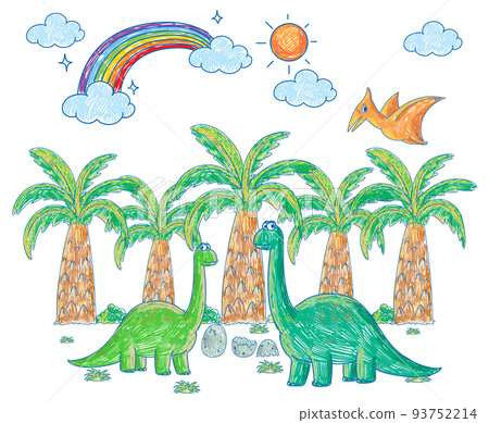 A doodle sketch design with colour 93752214