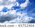 藍天風光，夏日天空，天空，盛夏風光[8月] 93752904