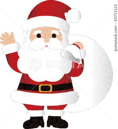 Christmas watercolor Santa Claus Santa Santa December male senior person illustration material 93753123