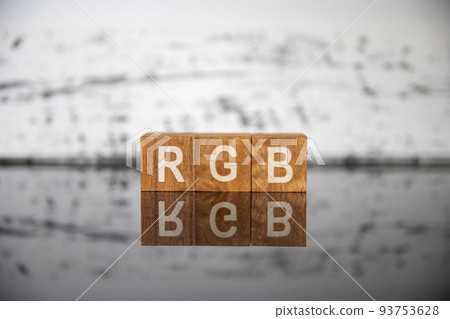 Business image (IT terminology) block letters RGB Business image (IT terminology) block letters RGB 93753628