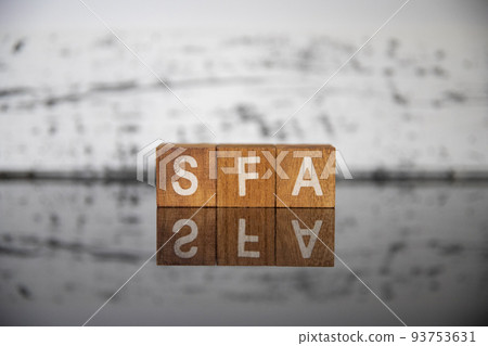 Business image (IT terminology) block letters SFA 93753631