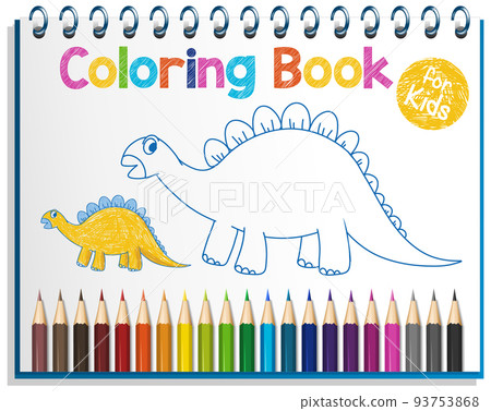 Coloring book worksheet for kids Coloring book worksheet for kids 93753868