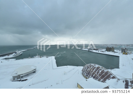 Scenery of Wakkanai, Hokkaido in winter 93755214