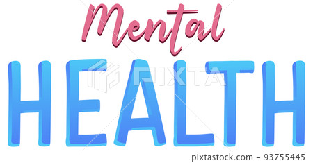 Poster design with word mental health Poster design with word mental health 93755445