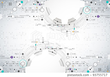 Abstract color digital communication technology background. Vector illustration Abstract color digital communication technology background. Vector illustration 93755717