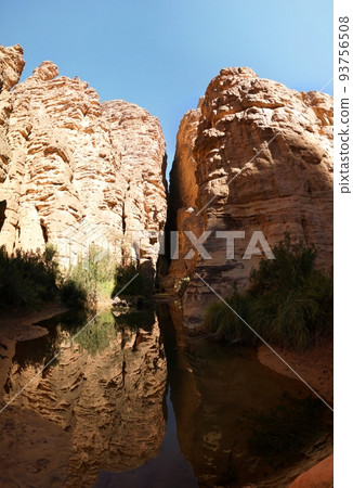 Bizzare rock formation at Essendilene, Tassili nAjjer national park, Algeria 93756508