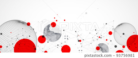 Sphere theme with connected lines in technology style background. Wireframe illustration. Abstract 3d grid design. Sphere theme with connected lines in technology style background. Wireframe illustration. Abstract 3d grid design. 93756981