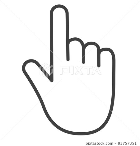 Pointing icon 93757351