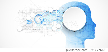 Artificial intelligence concept. Technology background. 93757668