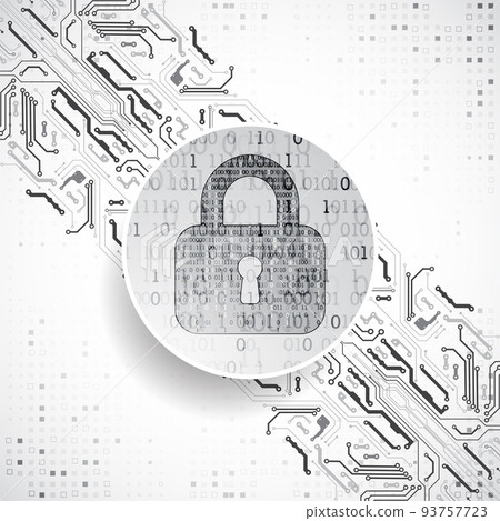 Protection concept. Protect mechanism, system privacy. 93757723