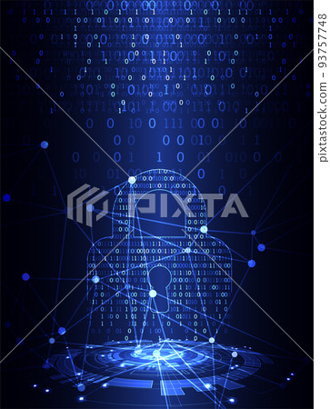 Protection concept. Protect mechanism, system privacy. 93757748