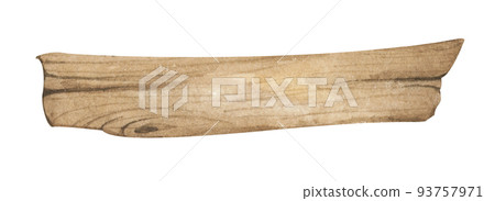 Watercolor Wooden signboards, empty Blank, wood banners, planks, board. 93757971