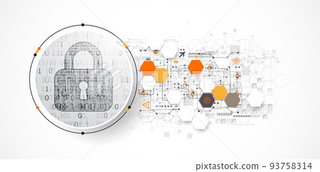 Protection concept. Protect mechanism, system privacy. 93758314