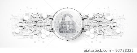 Protection concept. Protect mechanism, system privacy. 93758325