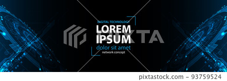 Abstract technology concept. Circuit board, high computer color background. Vector illustration 93759524