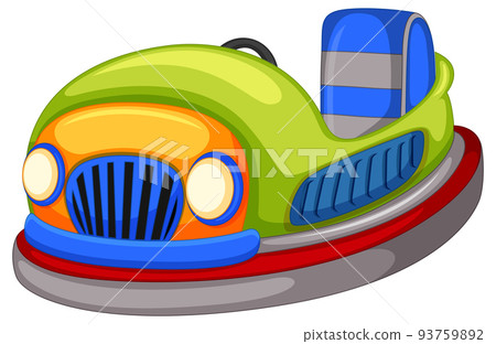Bumper car in cartoon style Bumper car in cartoon style 93759892