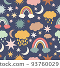Weather symbols for kids pattern 93760029
