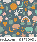 Weather symbols for kids pattern 93760031