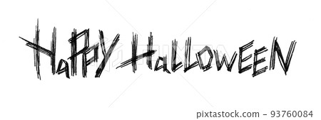 Black HAPPYHALLOWEEN letters 93760084