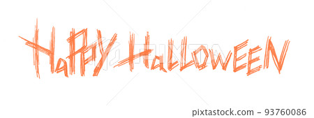 Orange HAPPYHALLOWEEN letters 93760086