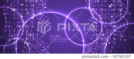 Technology background. Big data concept. Binary computer code. Vector illustration. Technology background. Big data concept. Binary computer code. Vector illustration. 93760197