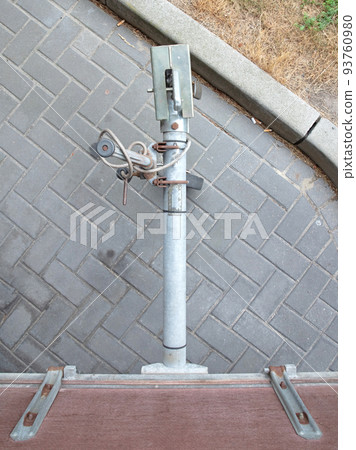 Trailer hitch on a trailer Trailer hitch on a trailer 93760980