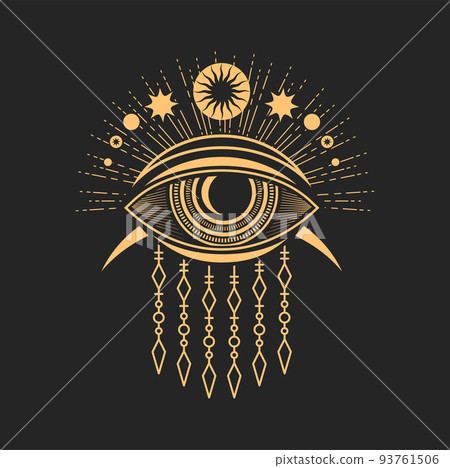 All seeing eye tattoo art vector Magic eye compass and steering wheel  tshirt design Freemason and spiritua  All seeing eye tattoo Magic eyes  Esoteric tattoo