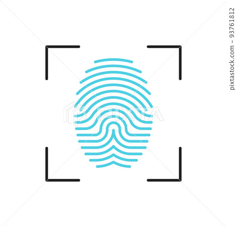 Fingerprint scanner technology outline icon. Biometric identification and verification, information access and security system id thin line vector icon or simple pictogram Fingerprint scanner technology outline icon. Biometric identification and verification, information access and security system id thin line vector icon or simple pictogram 93761812