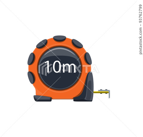 Measure tape or ruler tool, construction, carpentry and engineering measure equipment, vector. Self retracting measure tape, handicraft work tool, flat icon Measure tape or ruler tool, construction, carpentry and engineering measure equipment, vector. Self retracting measure tape, handicraft work tool, flat icon 93762799
