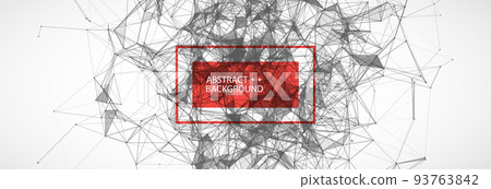 Abstract polygonal vector background with connecting dots and lines. Digital data visualization. Abstract polygonal vector background with connecting dots and lines. Digital data visualization. 93763842