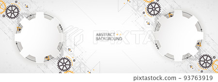 Vector illustration, Hi-tech digital technology and engineering theme 93763919