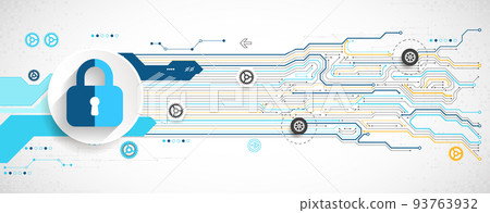 Protection concept. Protect mechanism, system privacy. 93763932