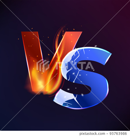 VS versus background, battle fight or game challenge and boxing sport vector sign. Sport match or competition team VS gamer league, versus of fire and ice for championship or MMA battle fight VS versus background, battle fight or game challenge and boxing sport vector sign. Sport match or competition team VS gamer league, versus of fire and ice for championship or MMA battle fight 93763986