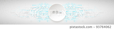 Abstract technological background with various elements. Structure pattern technology backdrop. Vector 93764062
