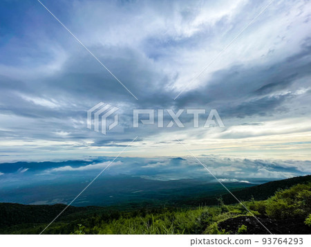 View from Mt.Fuji, the highest altitude in Japan View from Mt.Fuji, the highest altitude in Japan 93764293