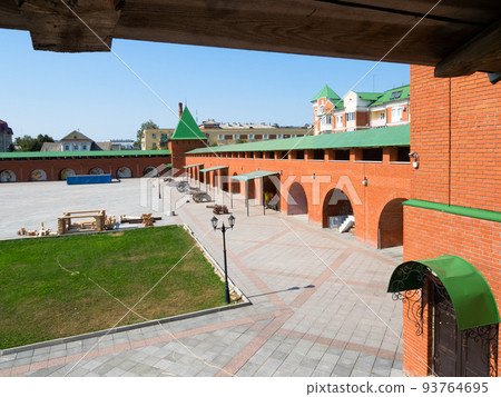 view of yard from wall of Kremlin in Yoshkar-Ola 93764695