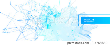 Modern science and technology background. Abstract sphere. Modern science and technology background. Abstract sphere. 93764830