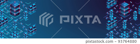 Isometric big data flow processing concept, cloud database. Abstract technology background. Vector illustration Isometric big data flow processing concept, cloud database. Abstract technology background. Vector illustration 93764880