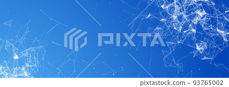 Cover template for science and technology presentation. Plexus style background. Cover template for science and technology presentation. Plexus style background. 93765002